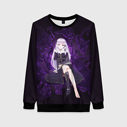 Свитшот женский Сателла Re:Zero, цвет: 3D-черный