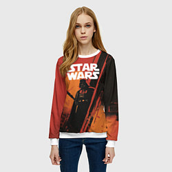 Свитшот женский Darth Vader - Star Wars, цвет: 3D-белый — фото 2