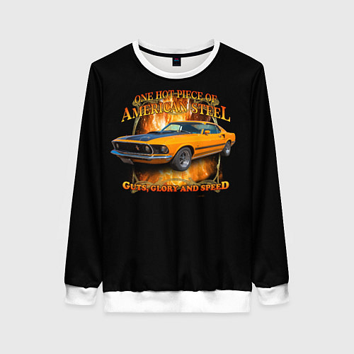 Женский свитшот Форд Мустанг / 3D-Белый – фото 1