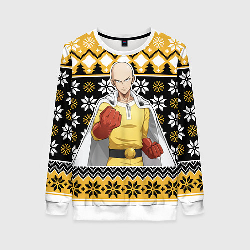 Женский свитшот One-Punch Man sweater / 3D-Белый – фото 1