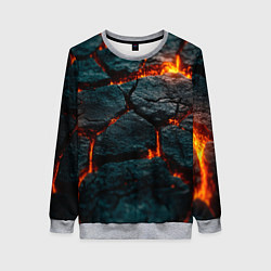 Женский свитшот Скала и лава