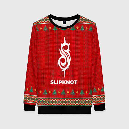 Женский свитшот Slipknot new year / 3D-Черный – фото 1