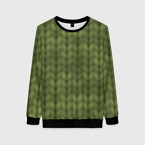 Женский свитшот Лесное тепло / 3D-Черный – фото 1