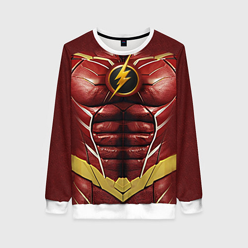 Женский свитшот Костюм флэша / 3D-Белый – фото 1