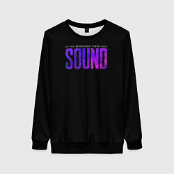 Женский свитшот In the beginning was sound