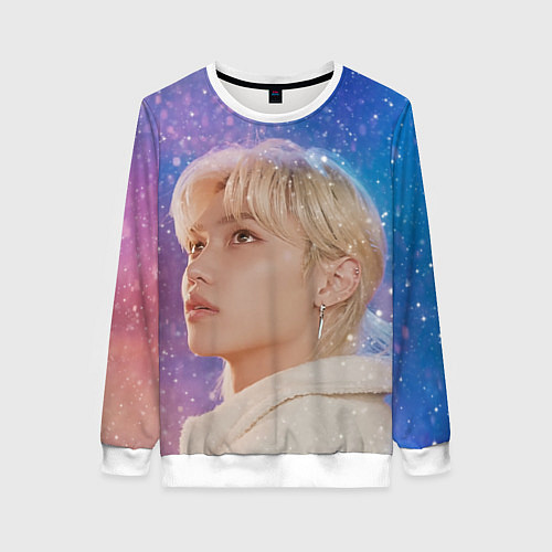 Женский свитшот Winter falls Felix Stray Kids / 3D-Белый – фото 1