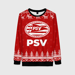 Женский свитшот Новогодний PSV с оленями