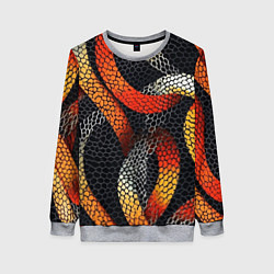 Женский свитшот В змеях