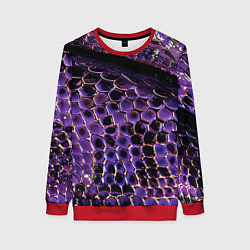 Женский свитшот Фиолетовая кожа змеи