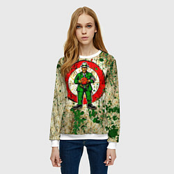 Свитшот женский Бостонские кельты, цвет: 3D-белый — фото 2