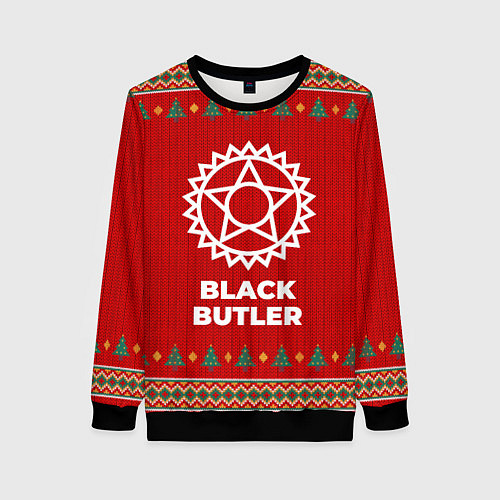 Женский свитшот Black Butler new year / 3D-Черный – фото 1
