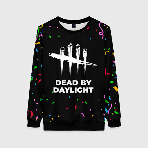 Женский свитшот Dead by Daylight конфети / 3D-Черный – фото 1