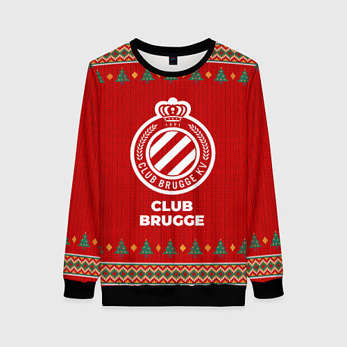 Женский свитшот Club Brugge new year / 3D-Черный – фото 1