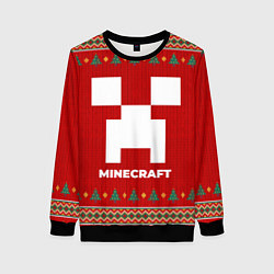 Женский свитшот Minecraft new year