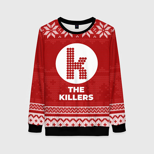 Женский свитшот Новогодний The Killers / 3D-Черный – фото 1