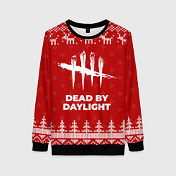 Женский свитшот Новогодний Dead by Daylight с оленями