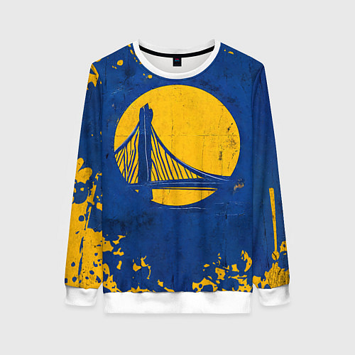 Женский свитшот Голден Стэйт Уорриорз лого / 3D-Белый – фото 1