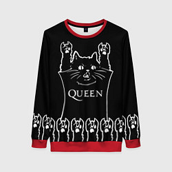 Женский свитшот Queen: cat rock
