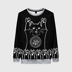 Женский свитшот Ramones: cat rock