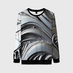 Женский свитшот Полированный серебряный металл