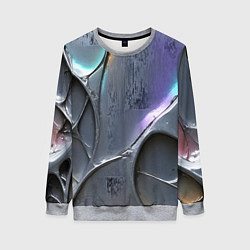 Женский свитшот Полированный серебряный металл