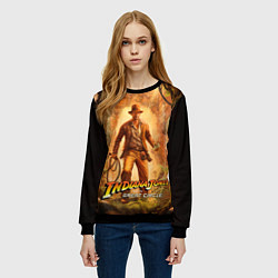 Свитшот женский Инди Indiana Jones and the great circle, цвет: 3D-черный — фото 2