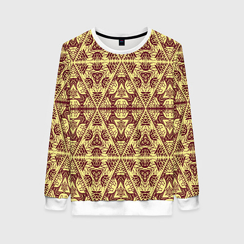 Женский свитшот Египетский гобелен / 3D-Белый – фото 1