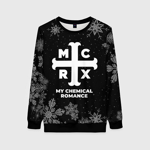 Женский свитшот Снежный My Chemical Romance / 3D-Черный – фото 1