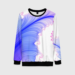 Женский свитшот Узоры неон фрактал