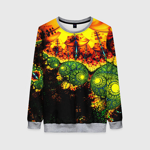 Женский свитшот Абстракция осколки / 3D-Меланж – фото 1