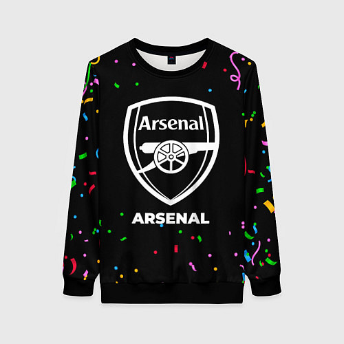 Женский свитшот Arsenal конфети / 3D-Черный – фото 1