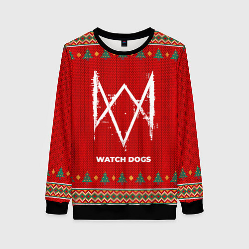 Женский свитшот Watch Dogs new year / 3D-Черный – фото 1