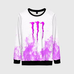 Женский свитшот Monster energy neon flame