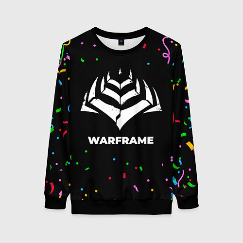 Женский свитшот Warframe конфети / 3D-Черный – фото 1