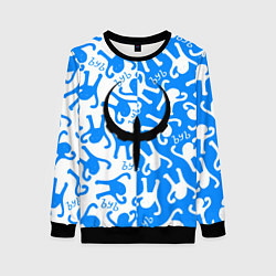 Свитшот женский Ъуъ съука x quake, цвет: 3D-черный