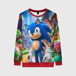 Женский свитшот Sonic красочный мир