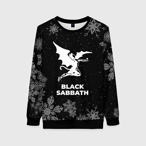 Женский свитшот Снежный Black Sabbath / 3D-Черный – фото 1