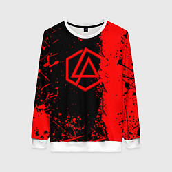 Женский свитшот Linkin park краски всплеск текстура