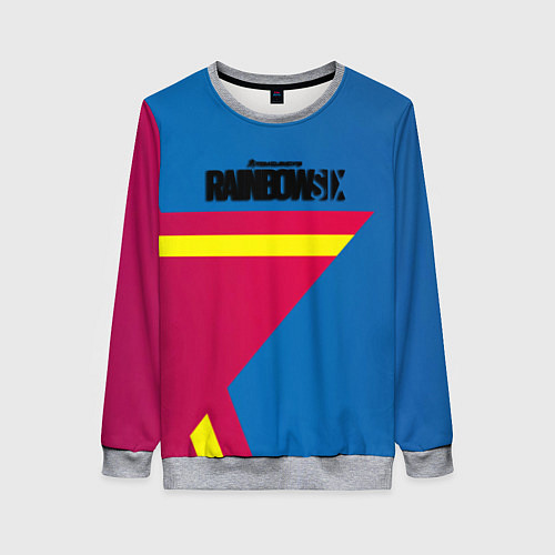 Женский свитшот Rainbow six stargame / 3D-Меланж – фото 1