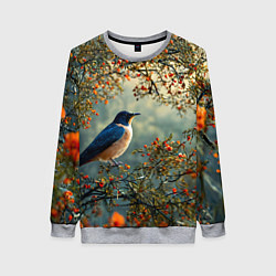 Женский свитшот Ласточка пейзаж