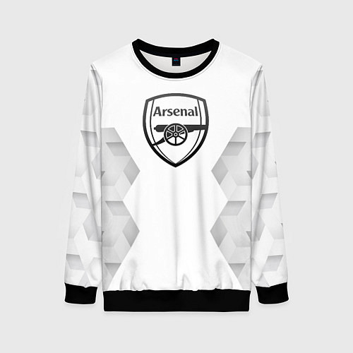 Женский свитшот Arsenal white poly / 3D-Черный – фото 1