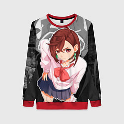 Свитшот женский Дандадан: Момо Аясэ, цвет: 3D-красный