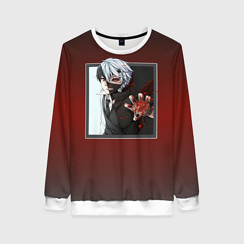 Женский свитшот Аниме Токийский Гуль / 3D-Белый – фото 1