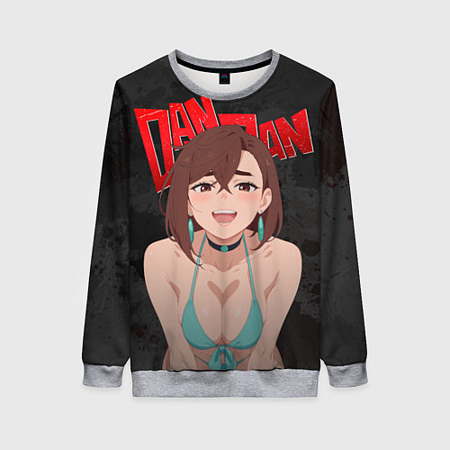 Женский свитшот Momo Boobs / 3D-Меланж – фото 1