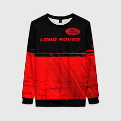 Женский свитшот Land Rover - red gradient посередине