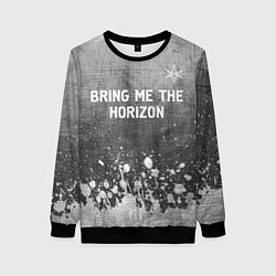 Женский свитшот Bring Me the Horizon - grey gradient посередине