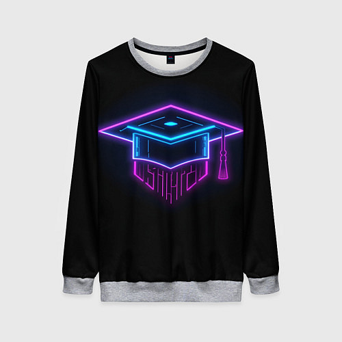 Женский свитшот Неоновый магистр / 3D-Меланж – фото 1