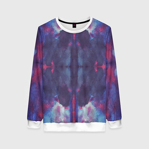 Женский свитшот Тай-дай космос / 3D-Белый – фото 1