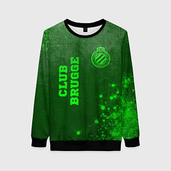 Женский свитшот Club Brugge - green gradient вертикально