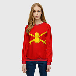Свитшот женский Сухопутные войска, цвет: 3D-красный — фото 2